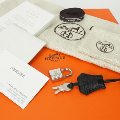 エルメス HERMES バーキン25 バーキン 25 バッグ トートバッグ エプソン ノワール ブラック 黒 シルバー金具 ヴォーエプソン