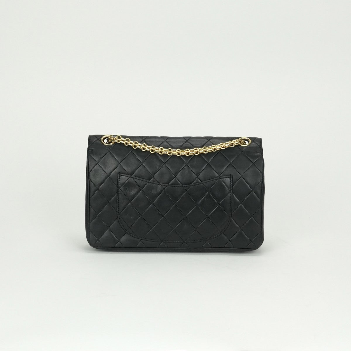 CHANEL CHANEL Matelass? Bag Shoulder Bag Lambskin Black Gold Hardware Chain Shoulder BagW flap W chain Double flap Double chainCoco Mark Turnlock