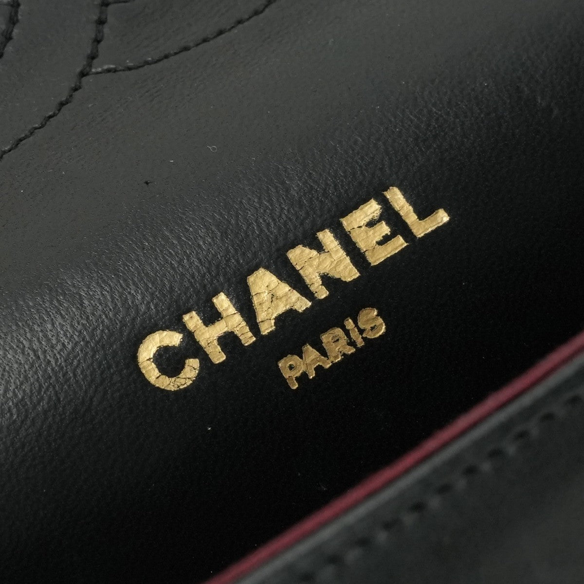 CHANEL CHANEL Matelass? Bag Shoulder Bag Lambskin Black Gold Hardware Chain Shoulder BagW flap W chain Double flap Double chainCoco Mark Turnlock