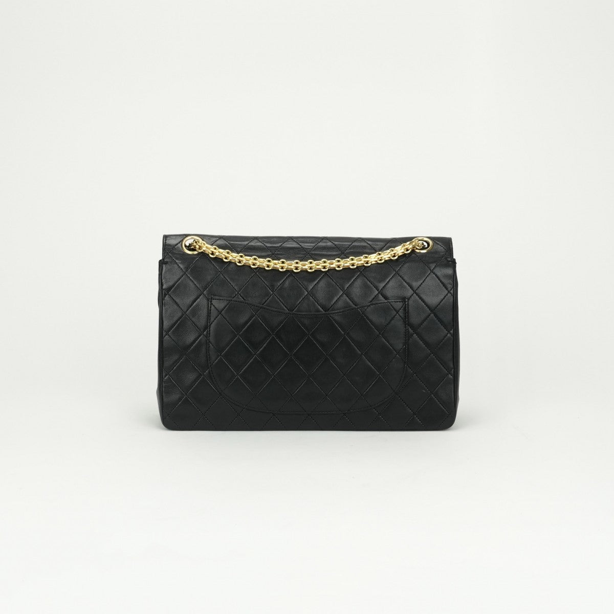 CHANEL CHANEL Matelass? Bag Shoulder Bag Lambskin Black Black Gold Hardware Chain Shoulder BagW flap W chain Double flap Double chainCoco Mark Turnlock