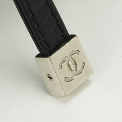 CHANEL 샤넬 코코 마크 펀칭 백 토트 백 캐비어 스킨 블랙 블랙 실버 하드웨어