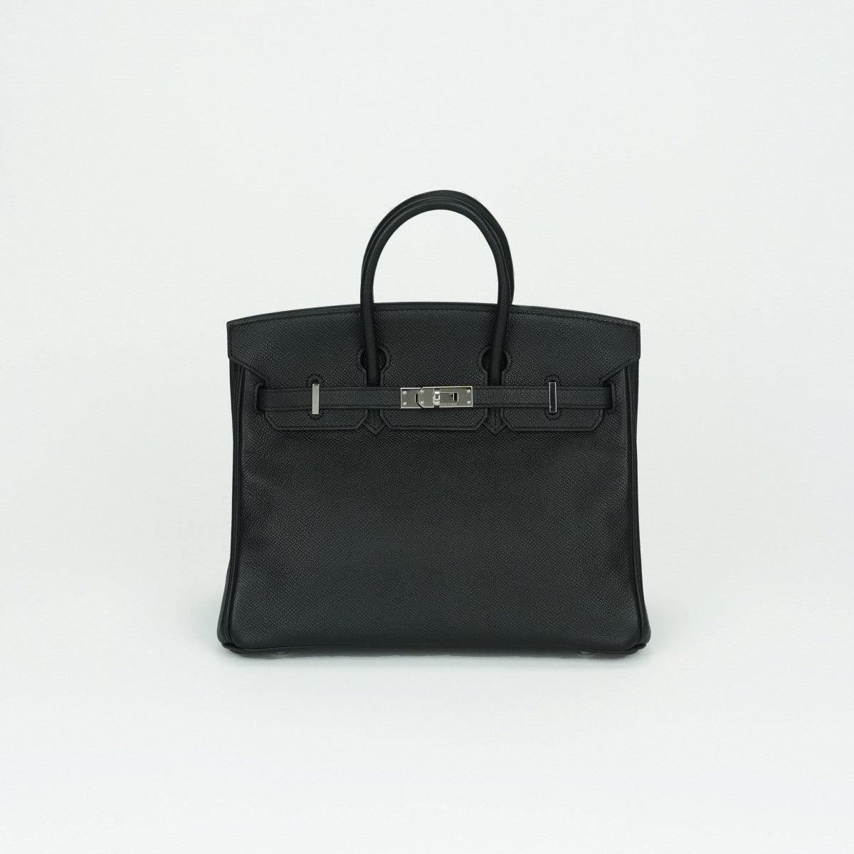 エルメス HERMES バーキン25 バーキン 25 バッグ トートバッグ エプソン ノワール ブラック 黒 シルバー金具 ヴォーエプソン