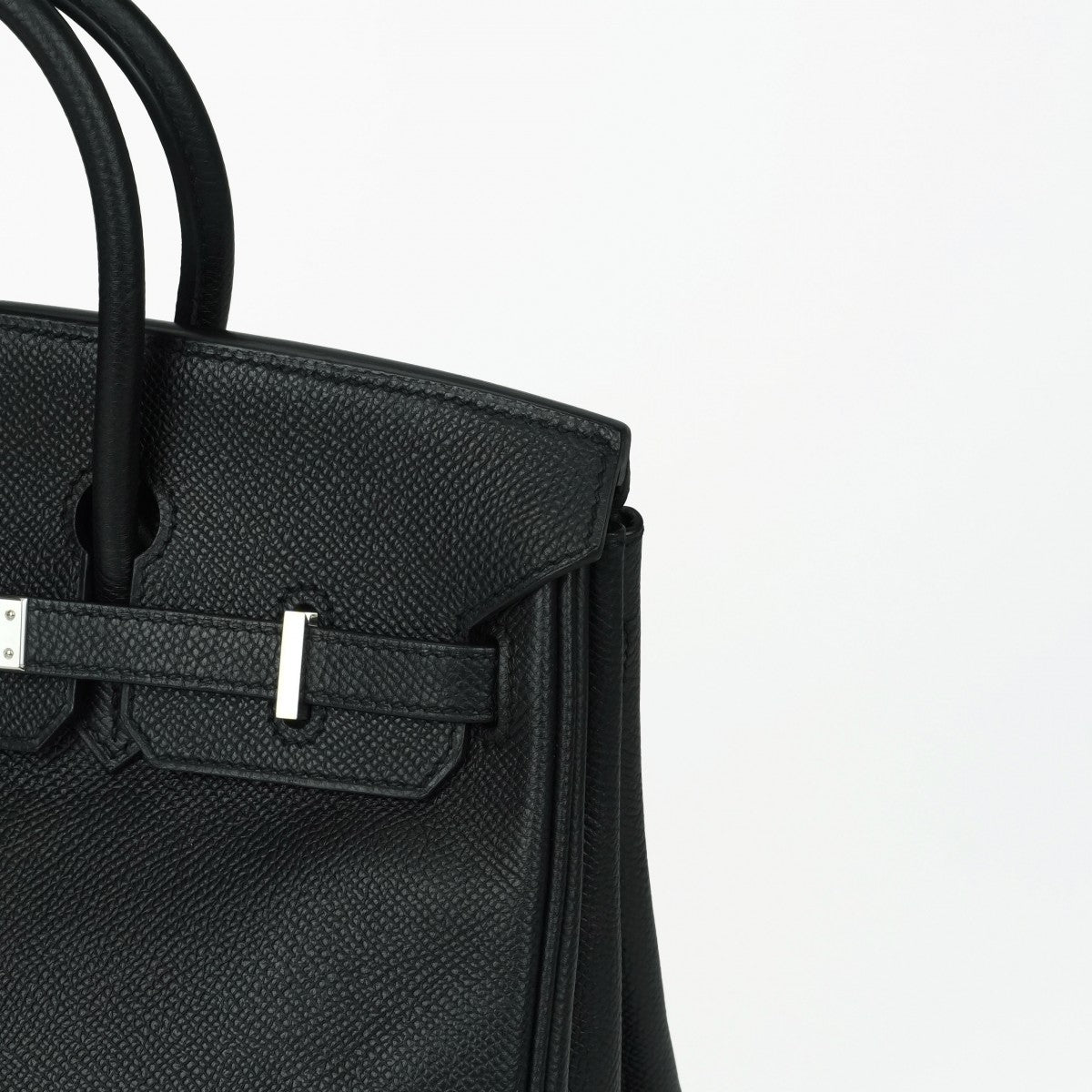エルメス HERMES バーキン25 バーキン 25 バッグ トートバッグ エプソン ノワール ブラック 黒 シルバー金具 ヴォーエプソン