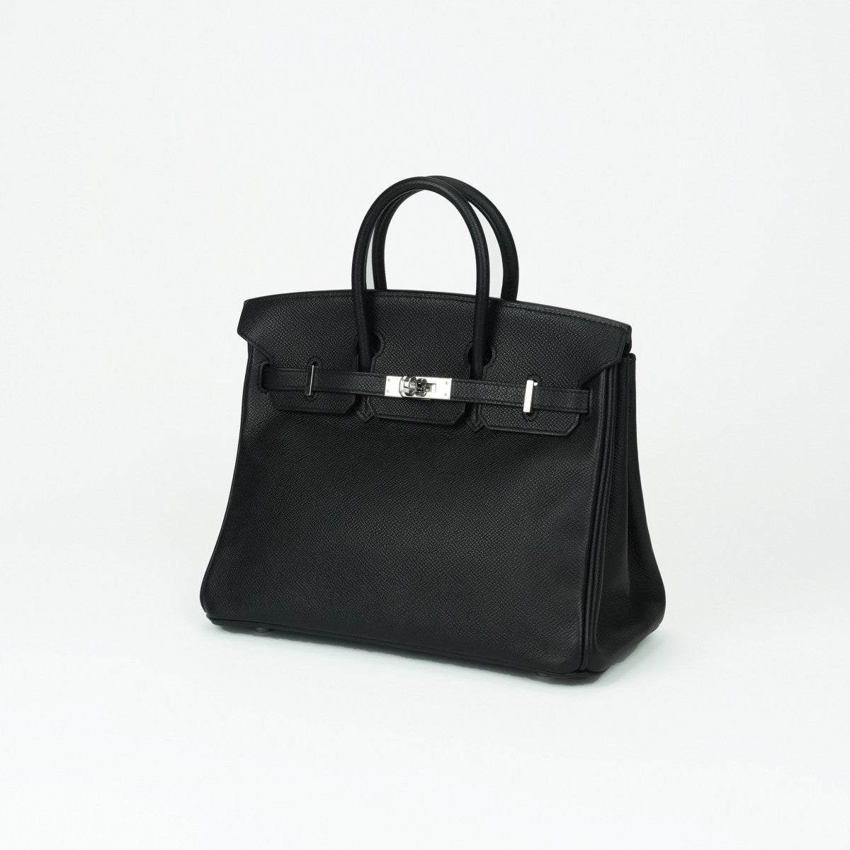 エルメス HERMES バーキン25 バーキン 25 バッグ トートバッグ エプソン ノワール ブラック 黒 シルバー金具 ヴォーエプソン