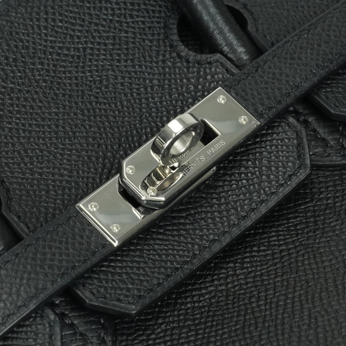 エルメス HERMES バーキン25 バーキン 25 バッグ トートバッグ エプソン ノワール ブラック 黒 シルバー金具 ヴォーエプソン