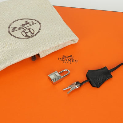 エルメス HERMES バーキン25 バーキン 25 バッグ トートバッグ エプソン ノワール ブラック 黒 シルバー金具 ヴォーエプソン