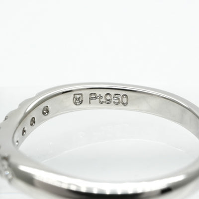 MIKIMOTO Ring Pt950 Silver Wedding Ring Marriage Ring Platinum Diamond