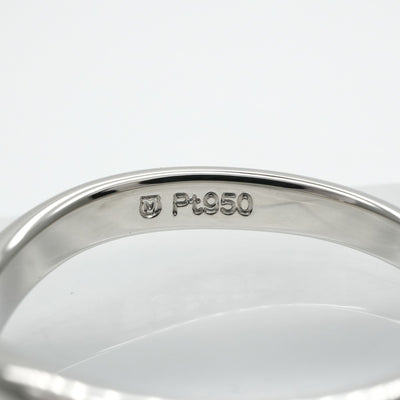 MIKIMOTO Ring Pt950 Silver Wedding Ring Marriage Ring Platinum Diamond