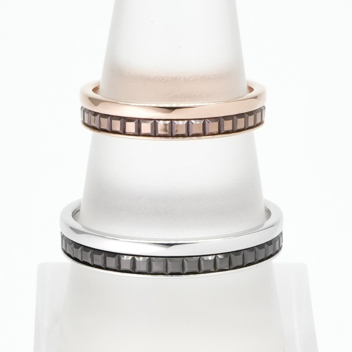 BOUCHERON BOUCHERON Quatre Black Ring Half QUATRE BLACK EDITION Quatre Ring 750 Pink Gold White Gold Yellow Gold Brown PVD Black PVD Wedding Ring Marriage Ring Platinum Pair Ring