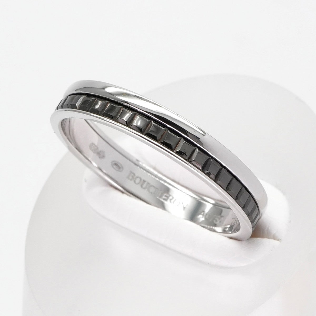 BOUCHERON BOUCHERON Quatre Black Ring Half QUATRE BLACK EDITION Quatre Ring 750 Pink Gold White Gold Yellow Gold Brown PVD Black PVD Wedding Ring Marriage Ring Platinum Pair Ring