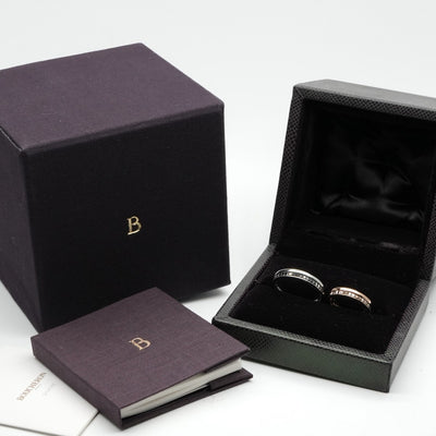 BOUCHERON BOUCHERON Quatre Black Ring Half QUATRE BLACK EDITION Quatre Ring 750 Pink Gold White Gold Yellow Gold Brown PVD Black PVD Wedding Ring Marriage Ring Platinum Pair Ring