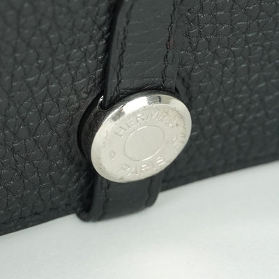 エルメス HERMES ドゴンGM ドゴン GM ドゴンデュオ 財布 長財布 ロングウォレット トゴ ノワール ブラック 黒 シルバー金具