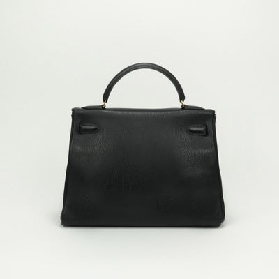 エルメス HERMES ケリー32 ケリー 32 バッグ トートバッグ アルデンヌ ノワール ブラック Black 黒 ゴールド金具