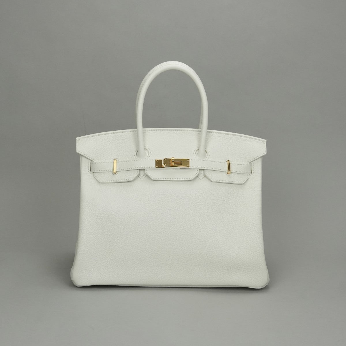 HERMES HERMES Birkin 35 Birkin 35 Bag Tote Bag Blanc White Gold Hardware Handbag