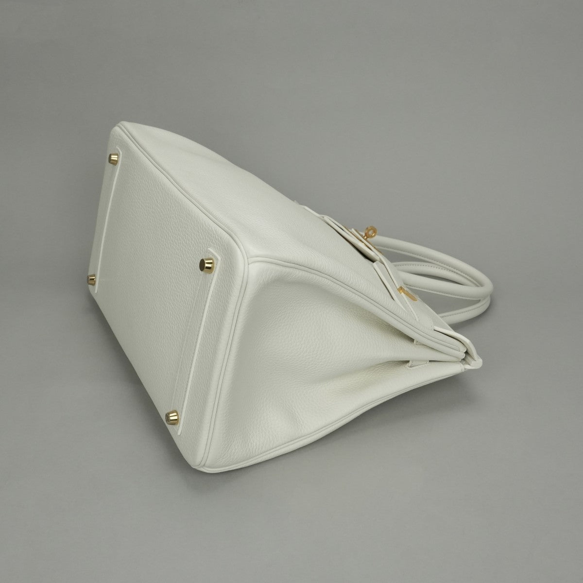 HERMES HERMES Birkin 35 Birkin 35 Bag Tote Bag Blanc White Gold Hardware Handbag