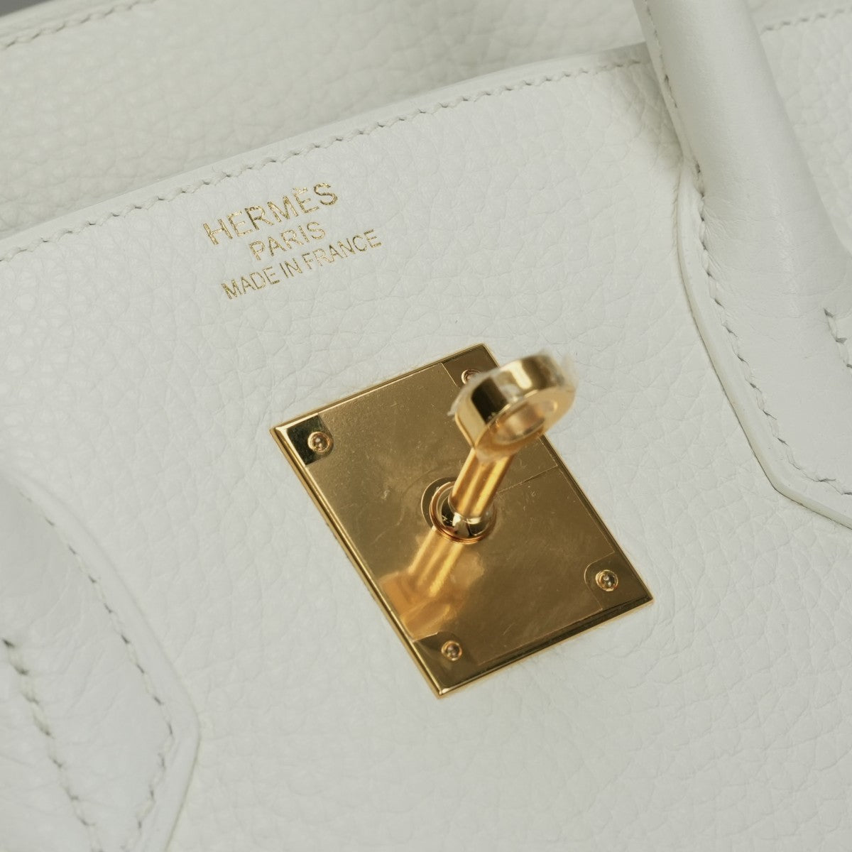 HERMES HERMES Birkin 35 Birkin 35 Bag Tote Bag Blanc White Gold Hardware Handbag