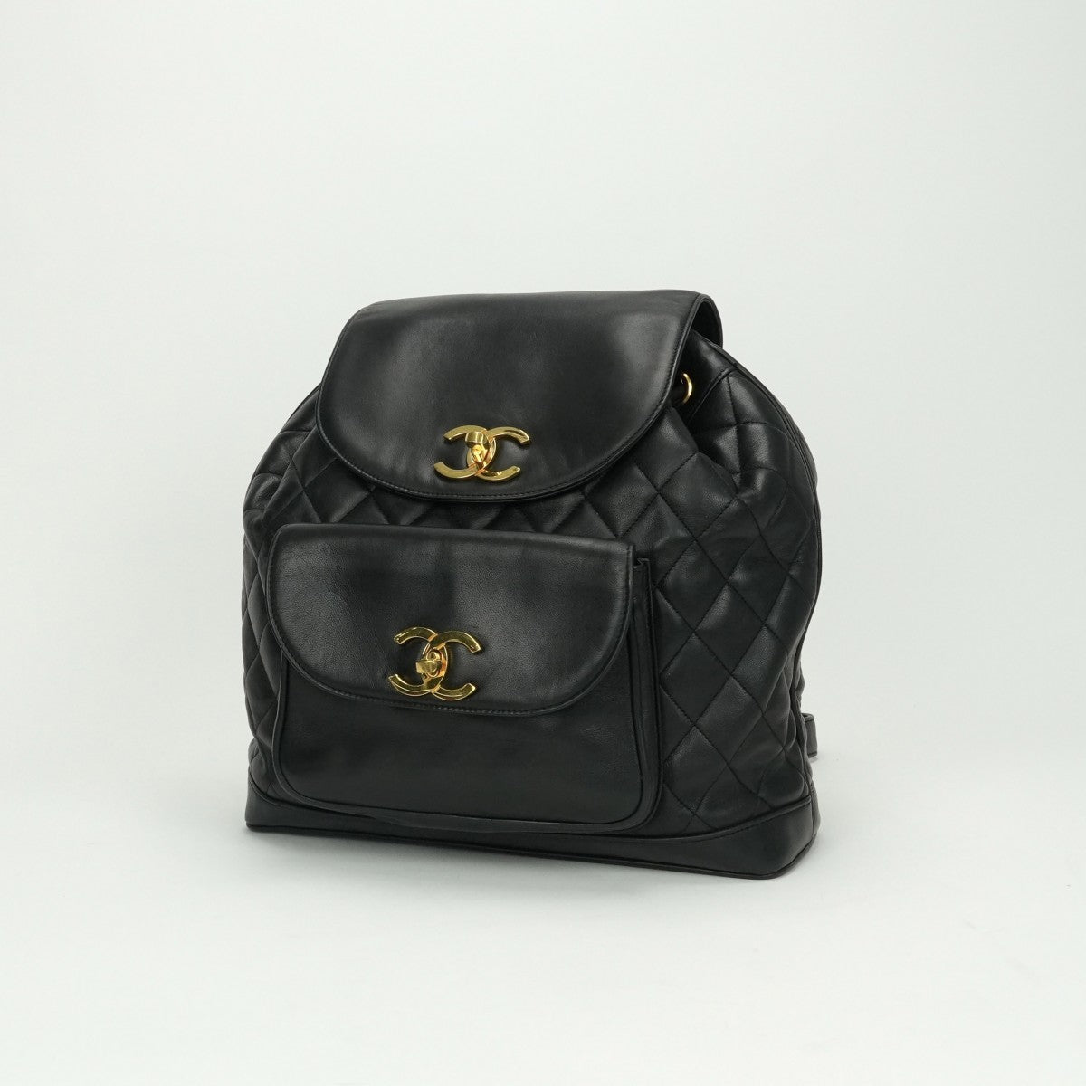 CHANEL CHANEL chain backpack Matelass? Bag Backpack Rucksack Lambskin Black Black Gold Metalware Matelass? Coco Mark Backpack
