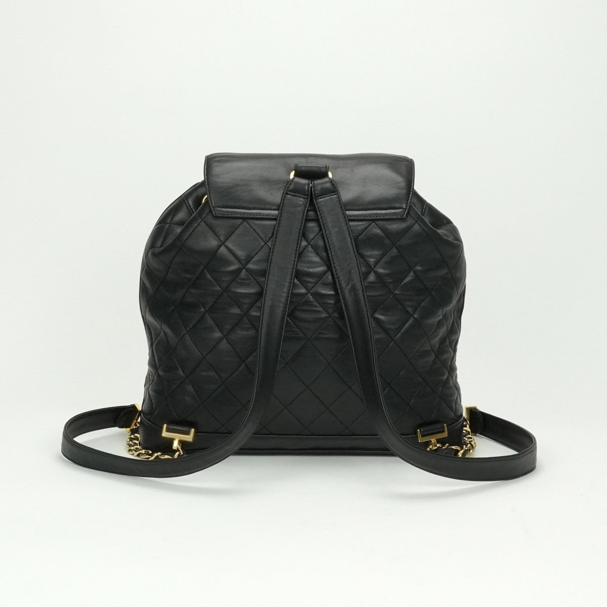 CHANEL CHANEL chain backpack Matelass? Bag Backpack Rucksack Lambskin Black Black Gold Metalware Matelass? Coco Mark Backpack
