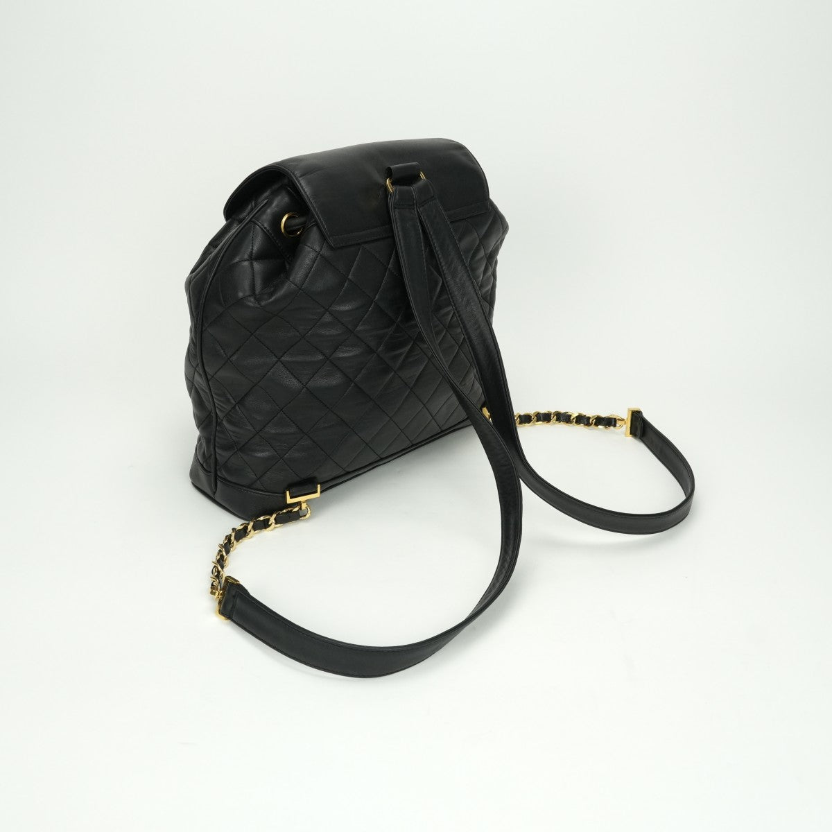 CHANEL CHANEL chain backpack Matelass? Bag Backpack Rucksack Lambskin Black Black Gold Metalware Matelass? Coco Mark Backpack