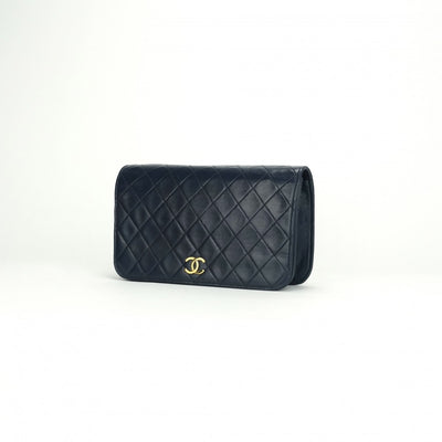 CHANEL 샤넬 Matelass? 가방 숄더백 램스 피부 해군 해군 금 금속 피팅 CHANEL Matelass? 램스킨 코코 마크