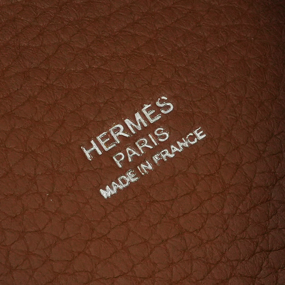 エルメス HERMES ピコタンロックPM ピコタンロック PM ピコタンPM ピコタンロック18 バッグ トートバッグ トリヨンクレマンス Gold ゴールド ブラウン Brown 茶 シルバー金具 ハンドバッグ