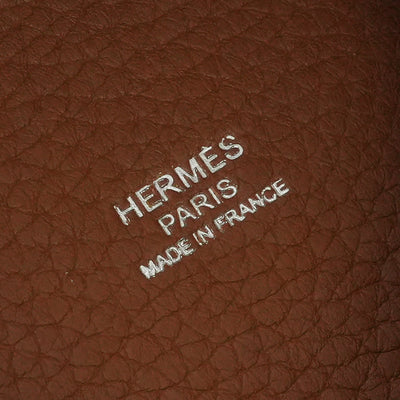 エルメス HERMES ピコタンロックPM ピコタンロック PM ピコタンPM ピコタンロック18 バッグ トートバッグ トリヨンクレマンス Gold ゴールド ブラウン Brown 茶 シルバー金具 ハンドバッグ