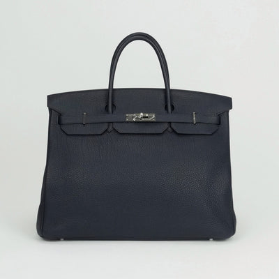 HERMES HERMES Birkin 40 Birkin 40 Bag, Tote Bag, Togo, Blue Nuit, Blue, Navy, Silver Fittings