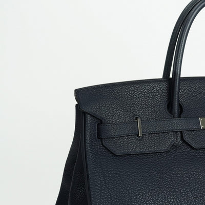 HERMES HERMES Birkin 40 Birkin 40 Bag, Tote Bag, Togo, Blue Nuit, Blue, Navy, Silver Fittings
