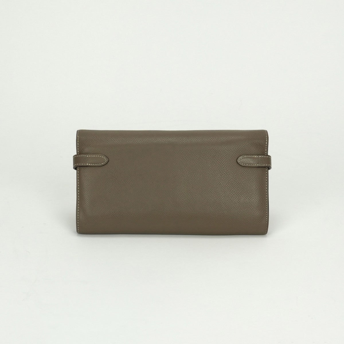 エルメス HERMES ケリーウォレット ケリーウォレットロング 財布 長財布 ロングウォレット エプソン エトゥープ Etoupe グレー Gray ゴールド金具