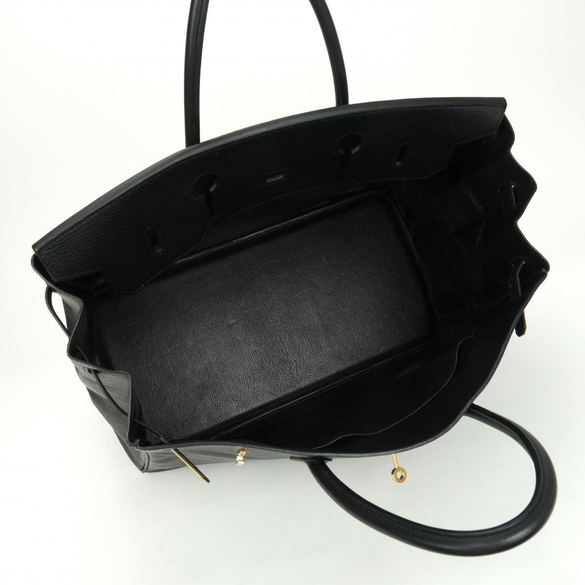 HERMES HERMES Birkin 40 Birkin 40 Bag, tote bag, Ardennes, noir, black, gold fittings