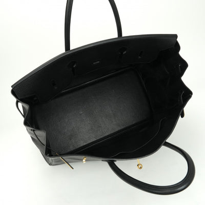 HERMES HERMES Birkin 40 Birkin 40 Bag, tote bag, Ardennes, noir, black, gold fittings