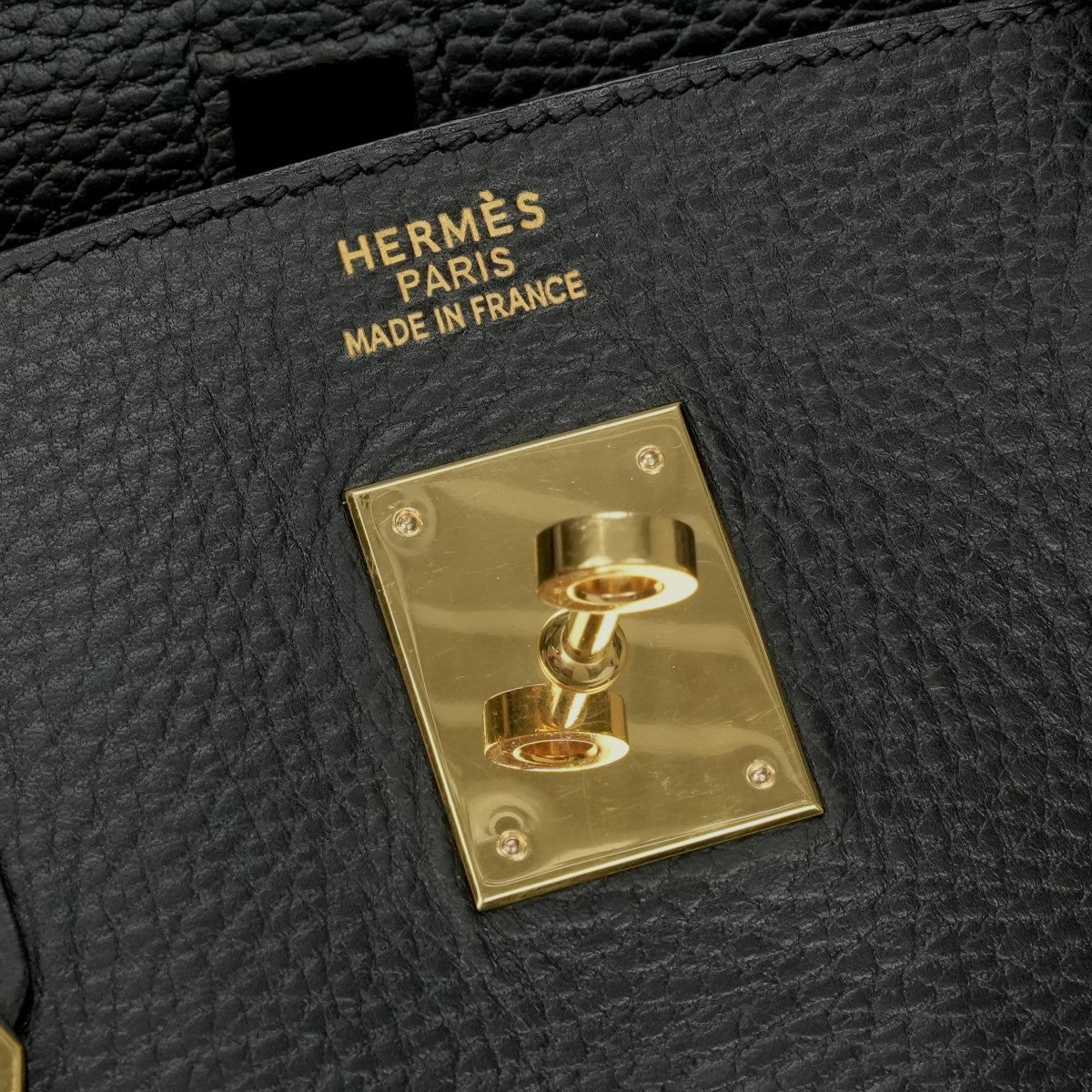 HERMES HERMES Birkin 40 Birkin 40 Bag, tote bag, Ardennes, noir, black, gold fittings