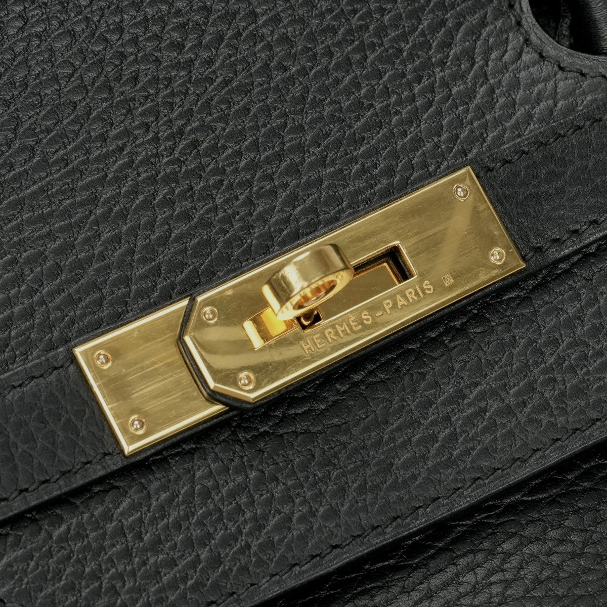 HERMES HERMES Birkin 40 Birkin 40 Bag, tote bag, Ardennes, noir, black, gold fittings
