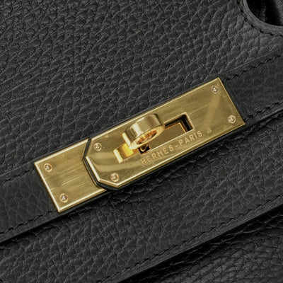 HERMES HERMES Birkin 40 Birkin 40 Bag, tote bag, Ardennes, noir, black, gold fittings
