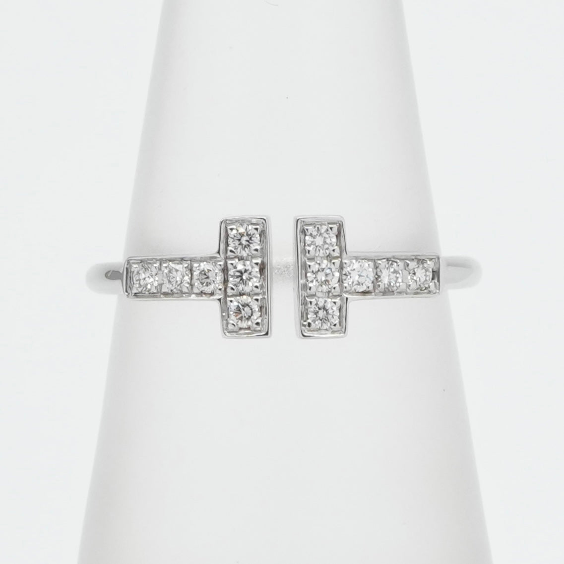 ティファニー TIFFANY&Co. ワイヤー リング Tワイヤー 18K ホワイトゴールド ティファニー T リング 指輪 750WG シルバー ダイヤモンド 　ホワイトゴールド