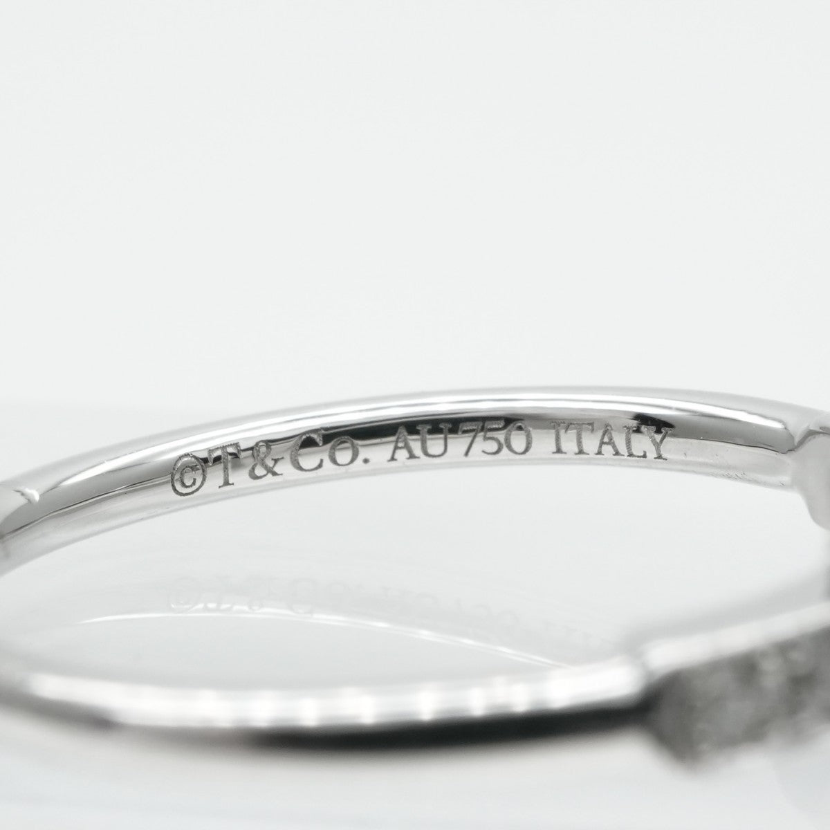 ティファニー TIFFANY&Co. ワイヤー リング Tワイヤー 18K ホワイトゴールド ティファニー T リング 指輪 750WG シルバー ダイヤモンド 　ホワイトゴールド