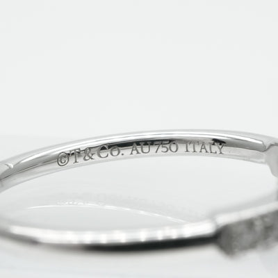 ティファニー TIFFANY&Co. ワイヤー リング Tワイヤー 18K ホワイトゴールド ティファニー T リング 指輪 750WG シルバー ダイヤモンド 　ホワイトゴールド