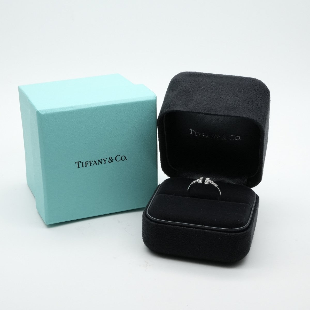 ティファニー TIFFANY&Co. ワイヤー リング Tワイヤー 18K ホワイトゴールド ティファニー T リング 指輪 750WG シルバー ダイヤモンド 　ホワイトゴールド