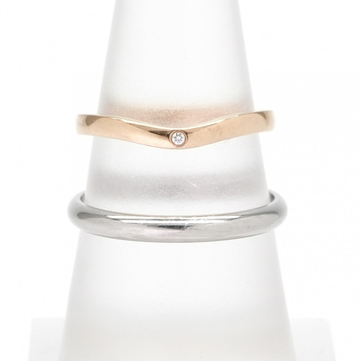 CARTIER Cartier Ballerina Wedding Ring Ballerina Wedding Ring BALLERINE Wedding BAND Ring Pt950/750PG Silver Pink Gold Diamond Ring Wedding Ring Marriage Ring Platinum Pink Gold