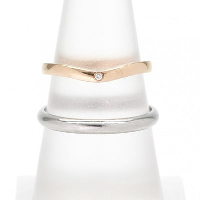 CARTIER Cartier Ballerina Wedding Ring Ballerina Wedding Ring BALLERINE Wedding BAND Ring Pt950/750PG Silver Pink Gold Diamond Ring Wedding Ring Marriage Ring Platinum Pink Gold