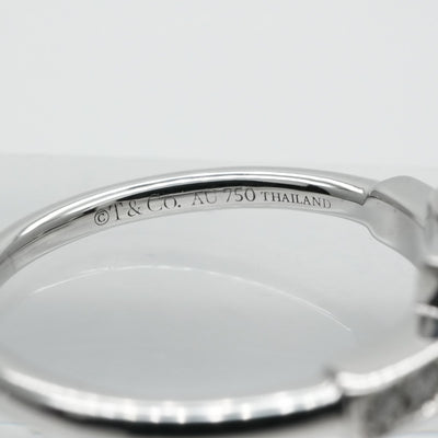 Tiffany & Co. TIFFANY&Co. Wire Ring T-Wire 18K White Gold Tiffany & Co. T-ring 750WG silver diamond white gold