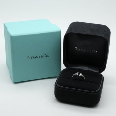 Tiffany & Co. TIFFANY&Co. Wire Ring T-Wire 18K White Gold Tiffany & Co. T-ring 750WG silver diamond white gold