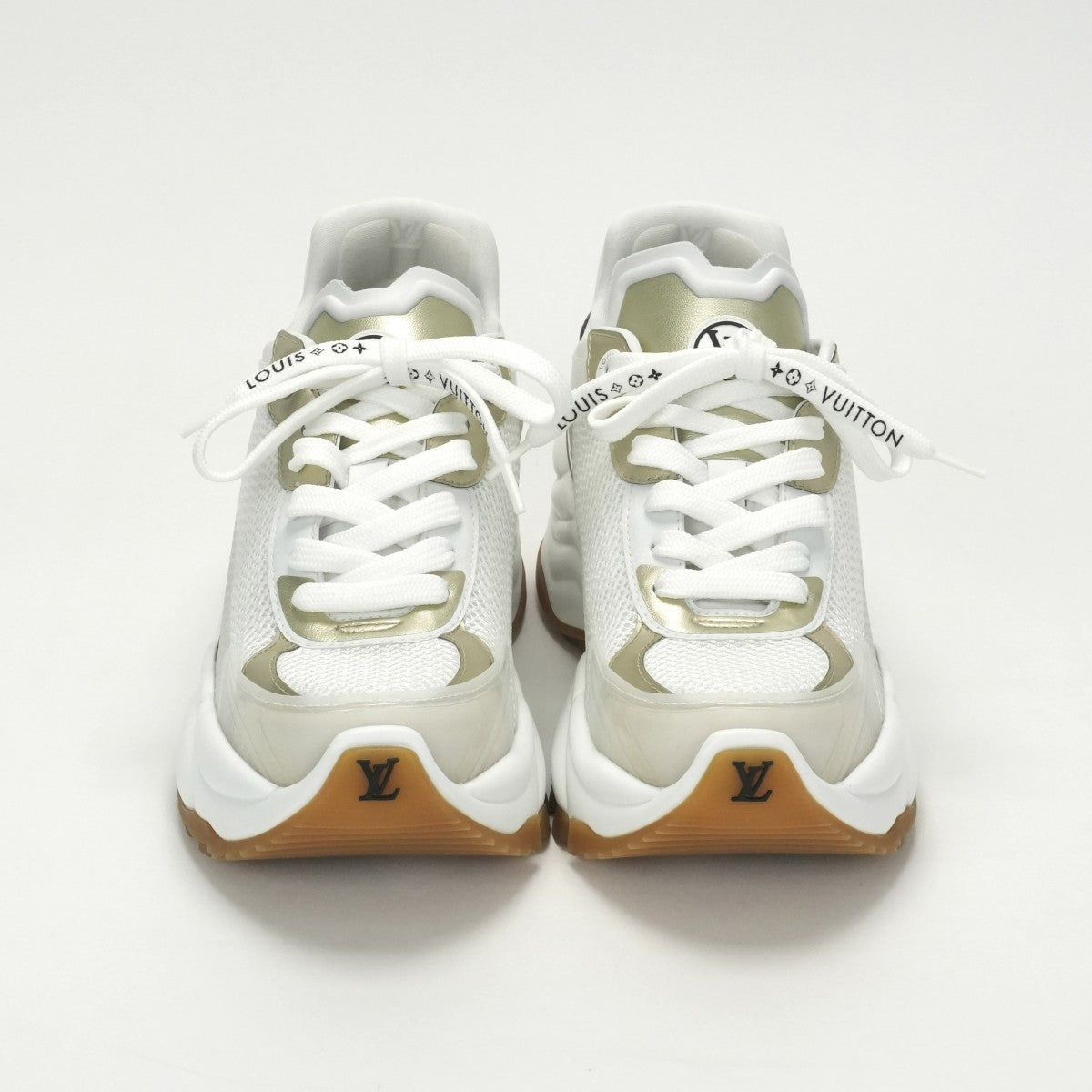 LOUIS VUITTON LOUIS VUITTON Run 55 Run 55 Sneakers Shoes Mixed Material White White