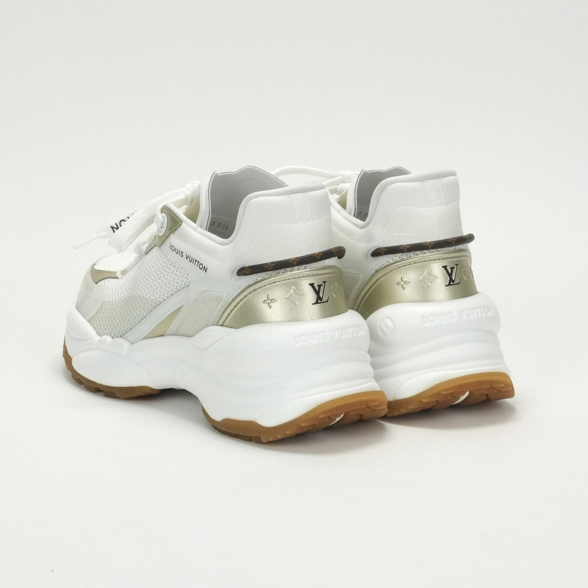 LOUIS VUITTON LOUIS VUITTON Run 55 Run 55 Sneakers Shoes Mixed Material White White