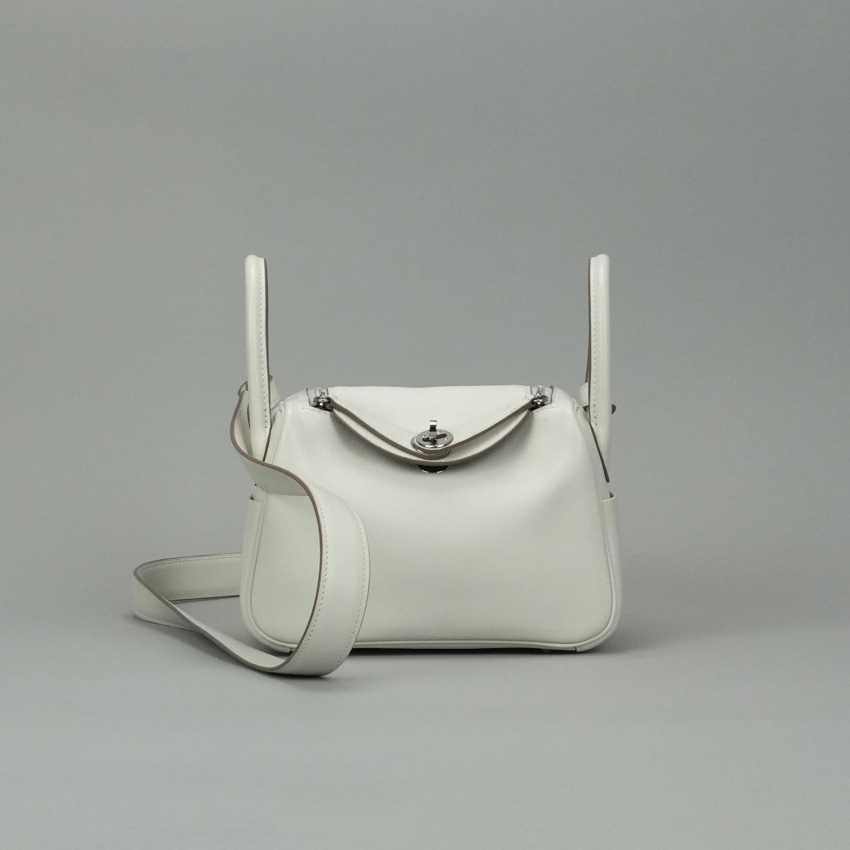 エルメス HERMES リンディミニ ヴェルソ リンディ ミニ 20 バッグ ショルダーバッグ スイフト グリペール Gris Perle グリメイヤー Grismeyer グレー Gray シルバー金具 ヴォースイフト