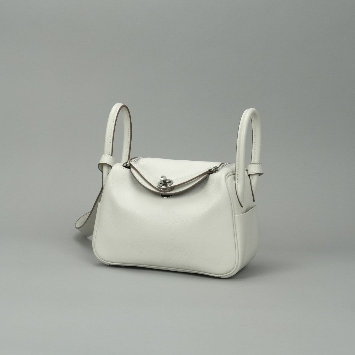エルメス HERMES リンディミニ ヴェルソ リンディ ミニ 20 バッグ ショルダーバッグ スイフト グリペール Gris Perle グリメイヤー Grismeyer グレー Gray シルバー金具 ヴォースイフト