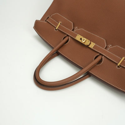 エルメス HERMES バーキン40 バーキン 40 バッグ トートバッグ トゴ ゴールド Gold ブラウン brown 茶 ゴールド金具 ハンドバッグ