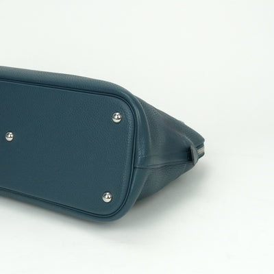 HERMES 헤르메스 Bolide 35 Bolide 35 가방, 토트 백, 숄더백, 토리 온 클레멘스, 코버, 블루, 실버 하드웨어