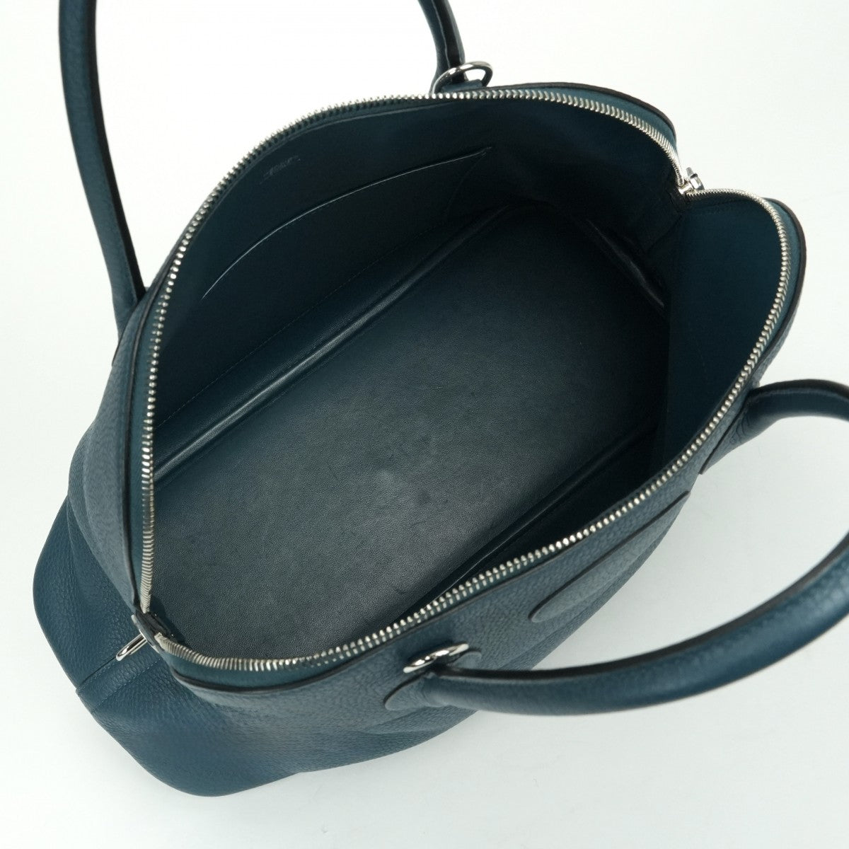 HERMES 헤르메스 Bolide 35 Bolide 35 가방, 토트 백, 숄더백, 토리 온 클레멘스, 코버, 블루, 실버 하드웨어