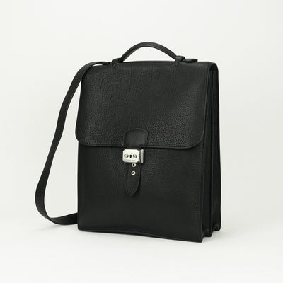 エルメス HERMES サックアデペッシュDPLG サックアデ ペッシュ DPLG バッグ ショルダーバッグ フィヨルド ノワール ブラック 黒 シルバー金具 ビジネスケース